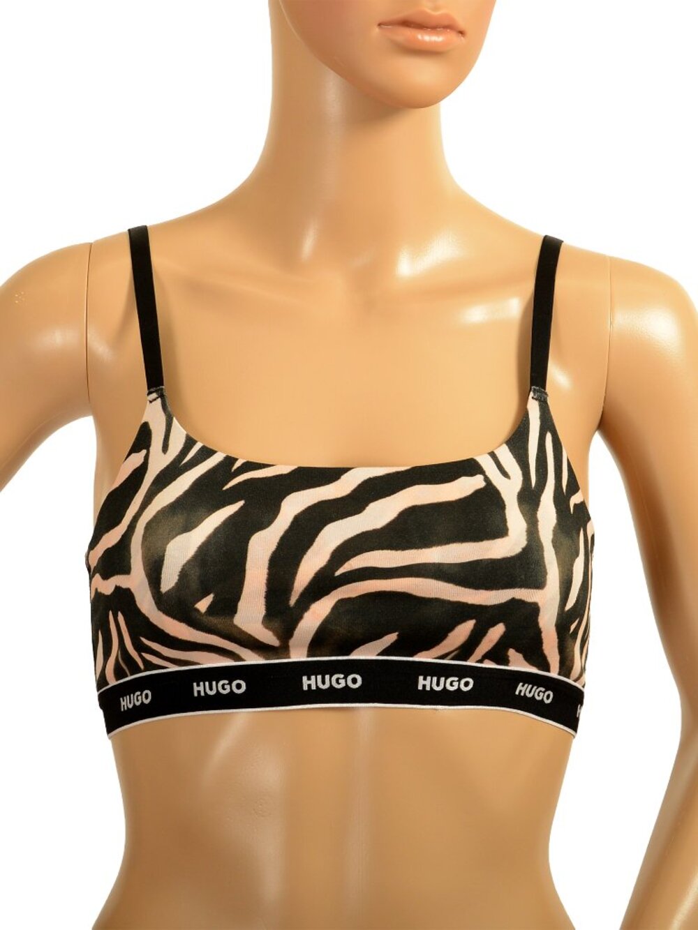 Hugo Boss Women's "Twin Bralette Design" Animal Print Bralette Bra US S IT 40